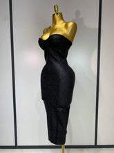 2025 New Women Sexy Strapless Black Foil Color Bodycon Bandage Dress Fashion Celebrate Evening Party Luxury Birthday Dresses